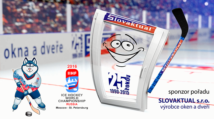 Slovaktual podporuje MS 2016 v ľadovom hokeji.