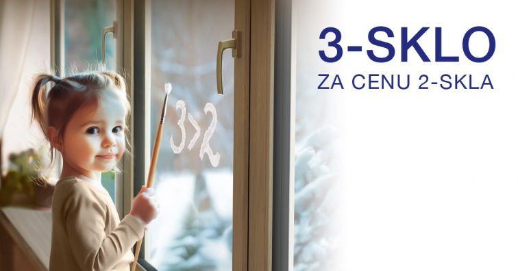 Predvianočná akcia: Trojsklo za cenu dvojskla na plastové okná Slovaktual