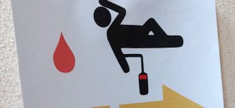 Smerová tabuľka pre darcov krvi v Slovaktuale